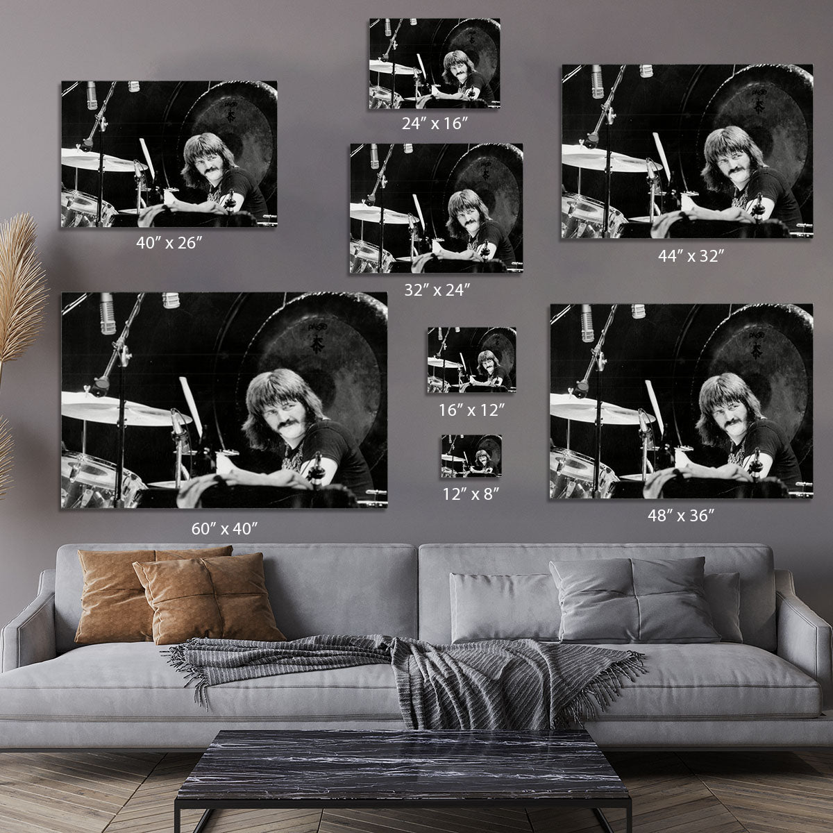 John Bonham Led Zeppelin Canvas Print or Poster - Canvas Art Rocks - 7