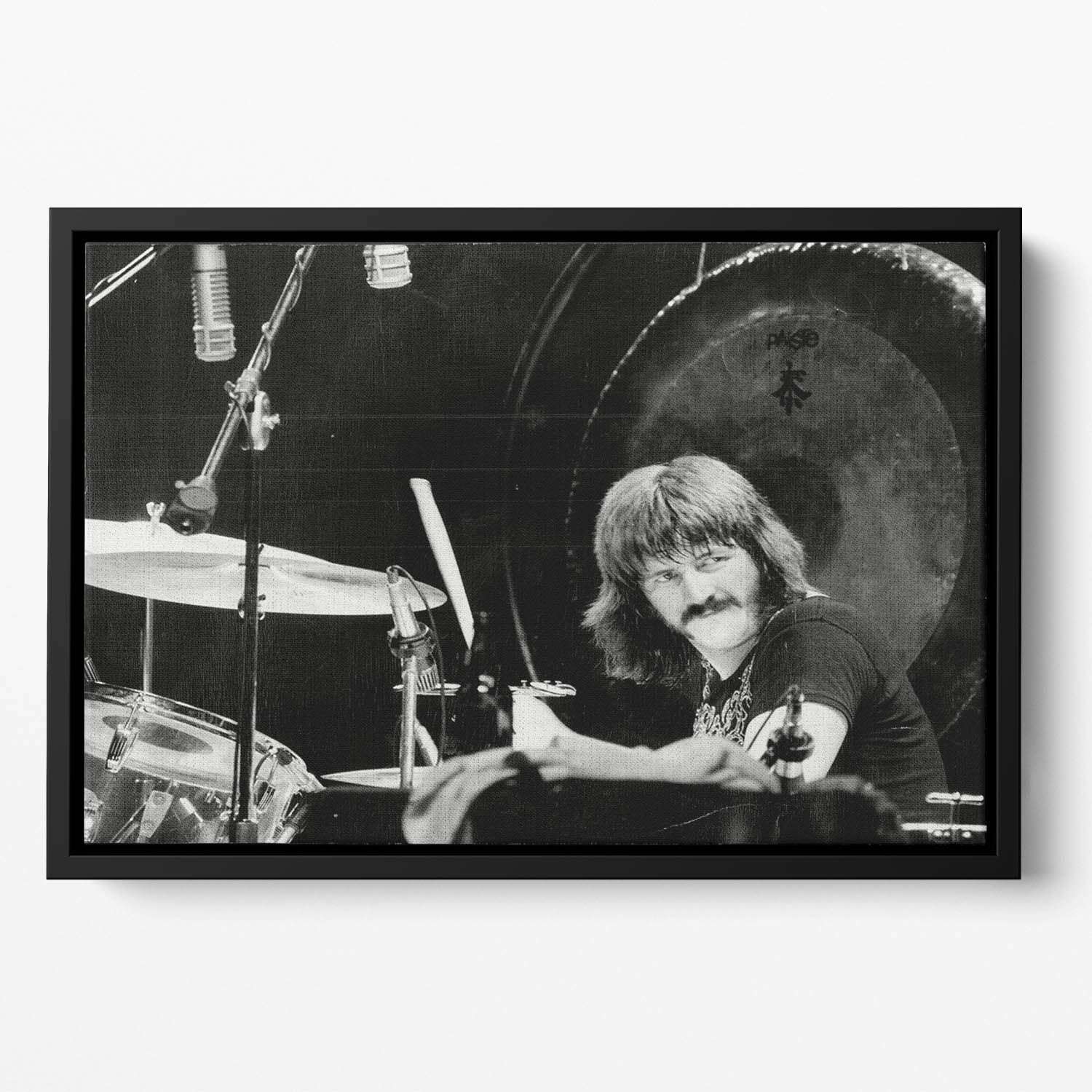John Bonham Led Zeppelin Floating Framed Canvas
