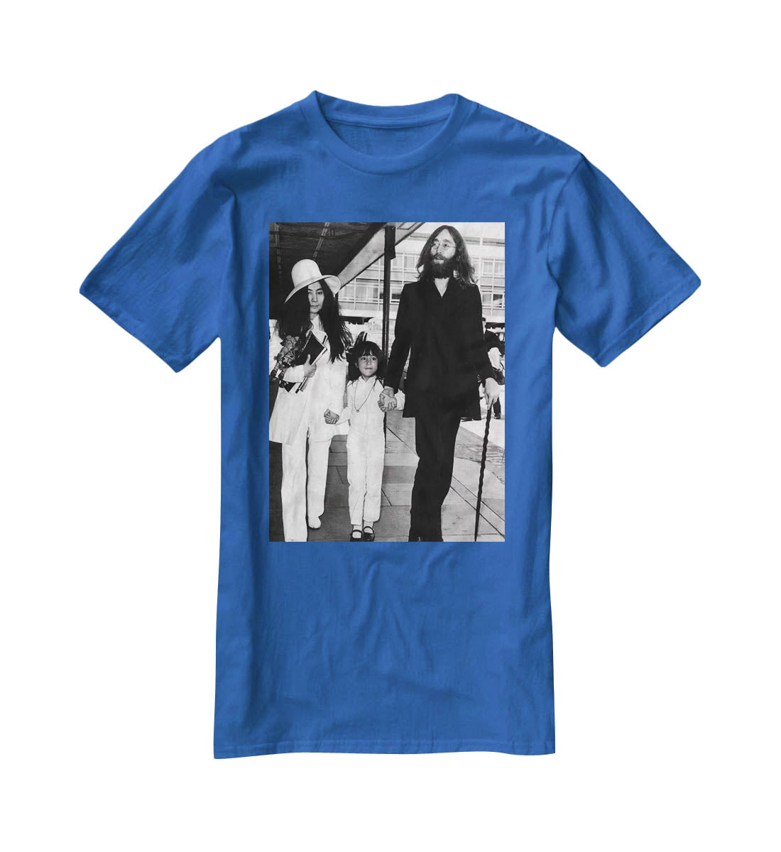 John Lennon Yoko Ono and her daughter Kyoko T-Shirt - Canvas Art Rocks - 2