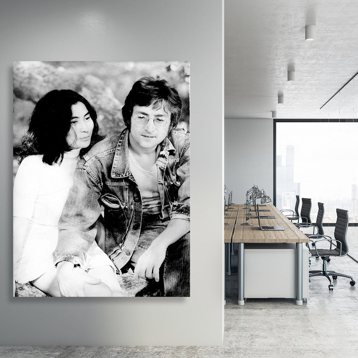 John Lennon and Yoko Ono Canvas Print or Poster - Canvas Art Rocks - 3