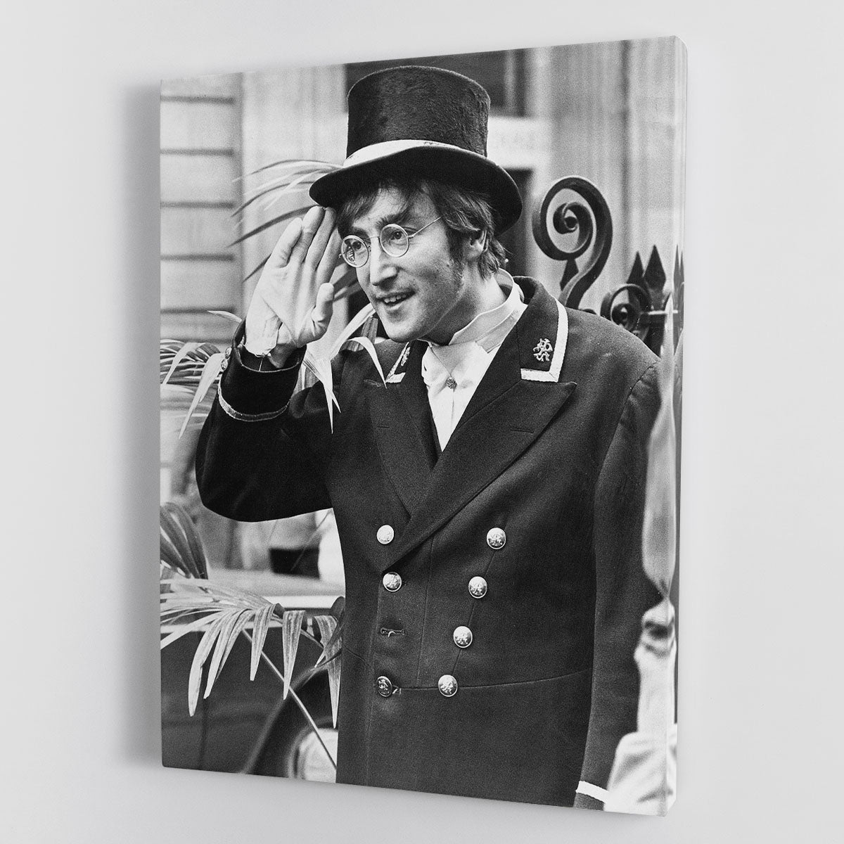 John Lennon dressed as a commissionaire Canvas Print or Poster - Canvas Art Rocks - 1