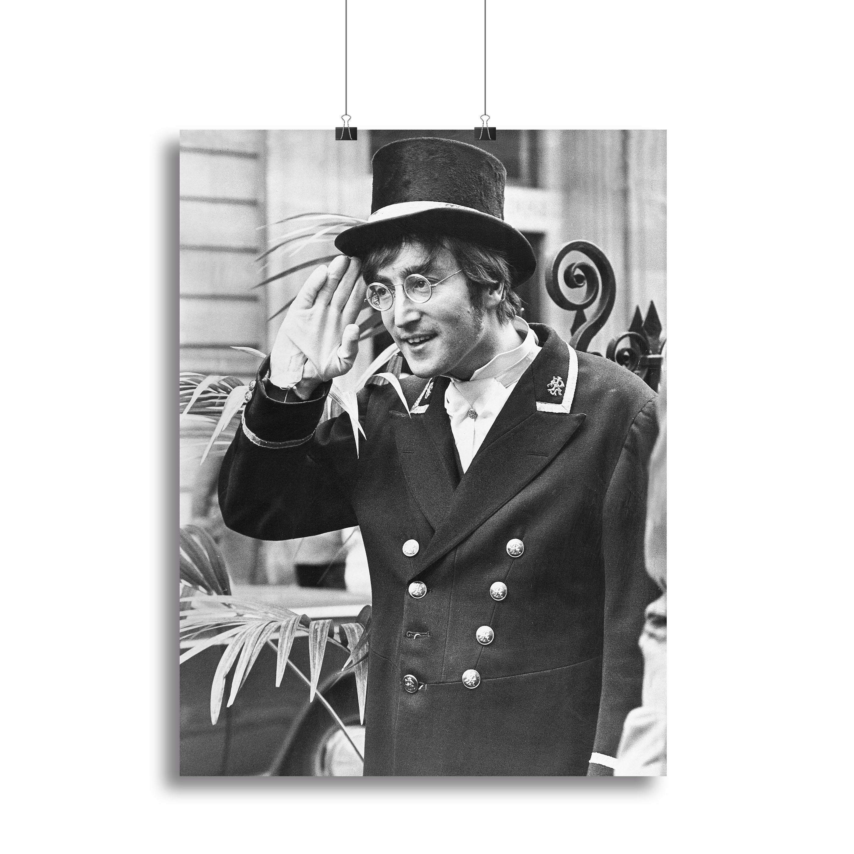 John Lennon dressed as a commissionaire Canvas Print or Poster - Canvas Art Rocks - 2