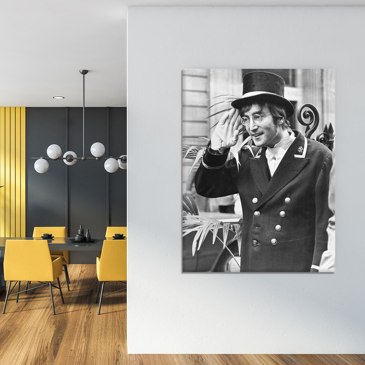 John Lennon dressed as a commissionaire Canvas Print or Poster - Canvas Art Rocks - 4