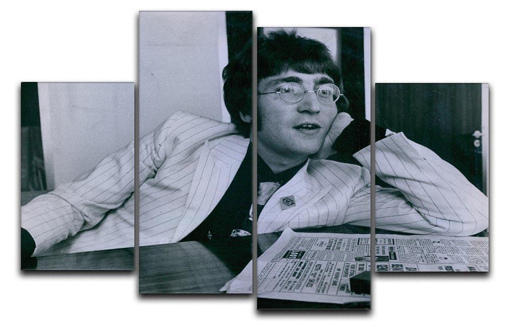 John Lennon in 1967 4 Split Panel Canvas  - Canvas Art Rocks - 1