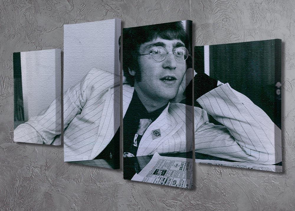 John Lennon in 1967 4 Split Panel Canvas - Canvas Art Rocks - 2