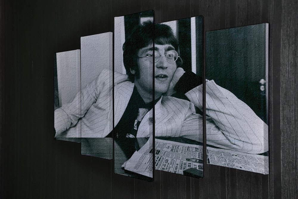 John Lennon in 1967 5 Split Panel Canvas - Canvas Art Rocks - 2