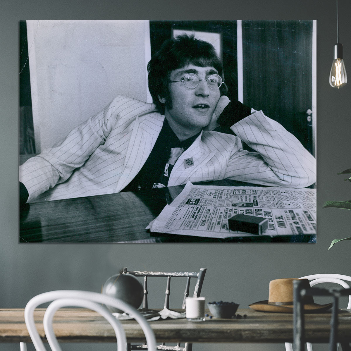 John Lennon in 1967 Canvas Print or Poster - Canvas Art Rocks - 3