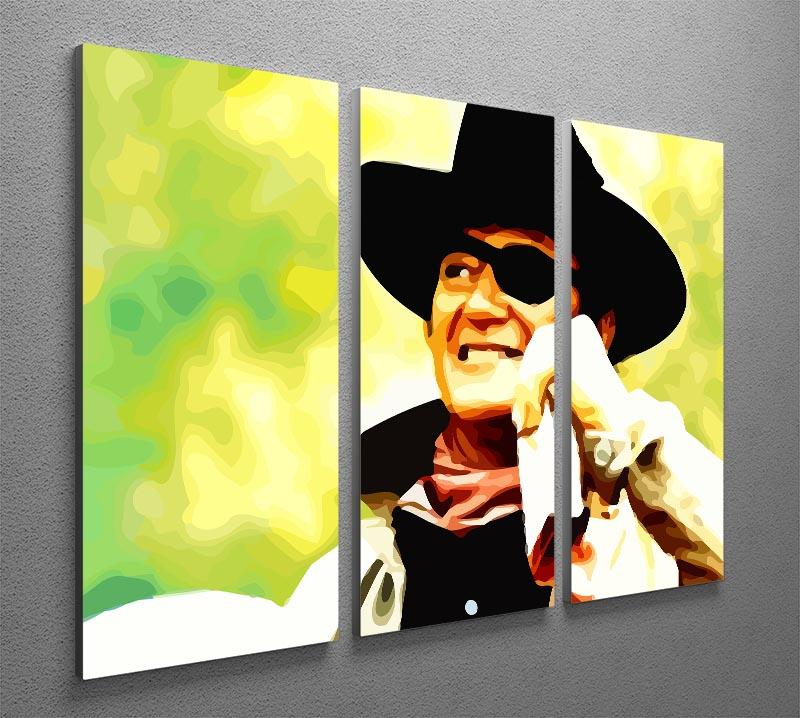 John Wayne 3 Split Panel Canvas Print - Canvas Art Rocks - 2