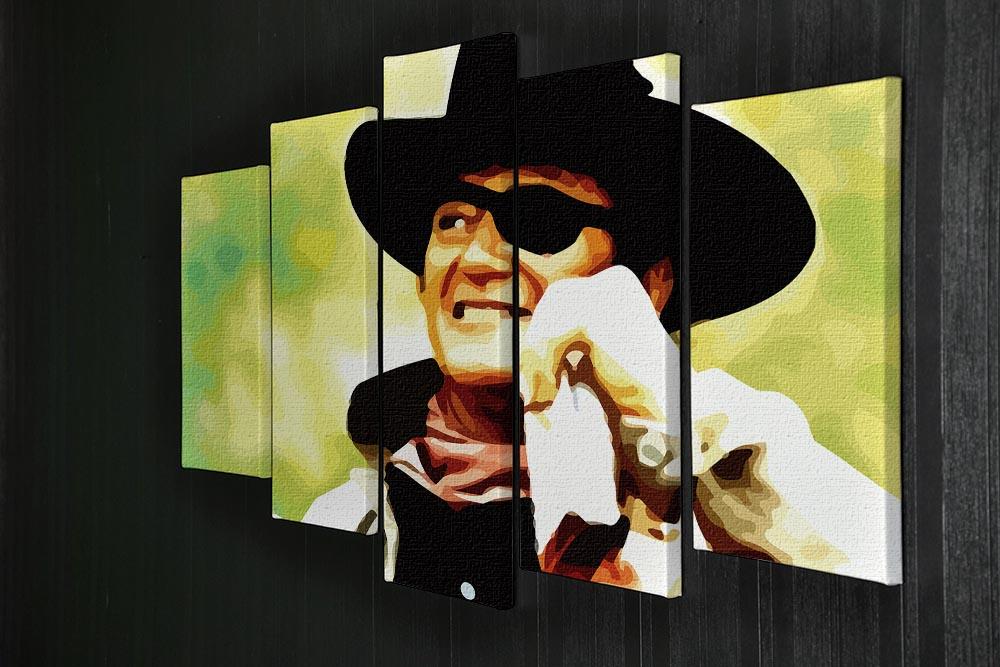 John Wayne 5 Split Panel Canvas  - Canvas Art Rocks - 2