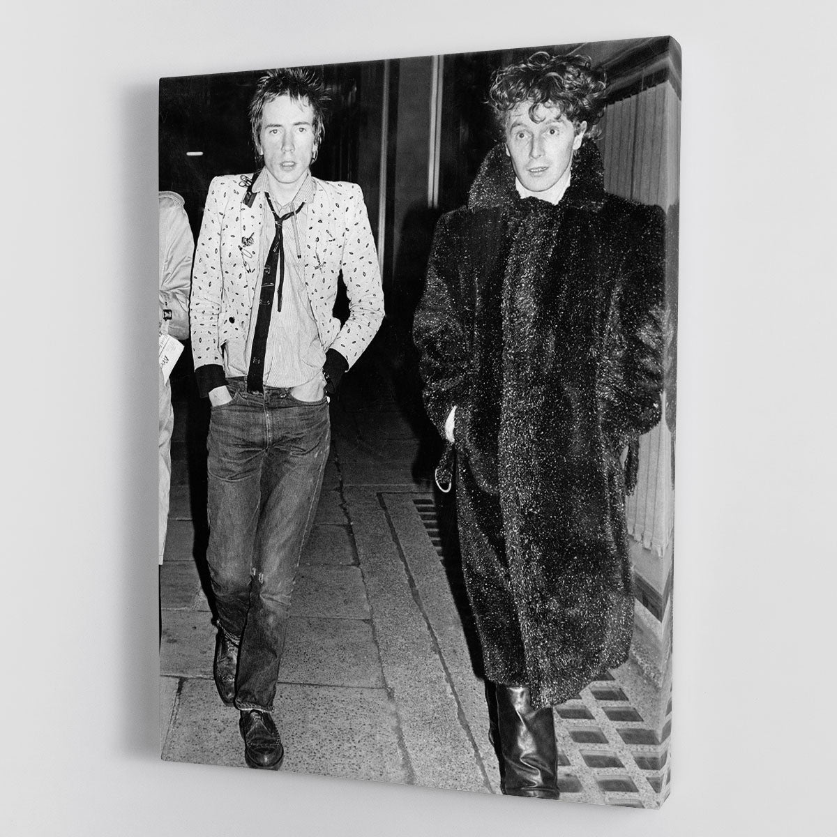 Johnny Rotten and Malcolm McLaren Canvas Print or Poster