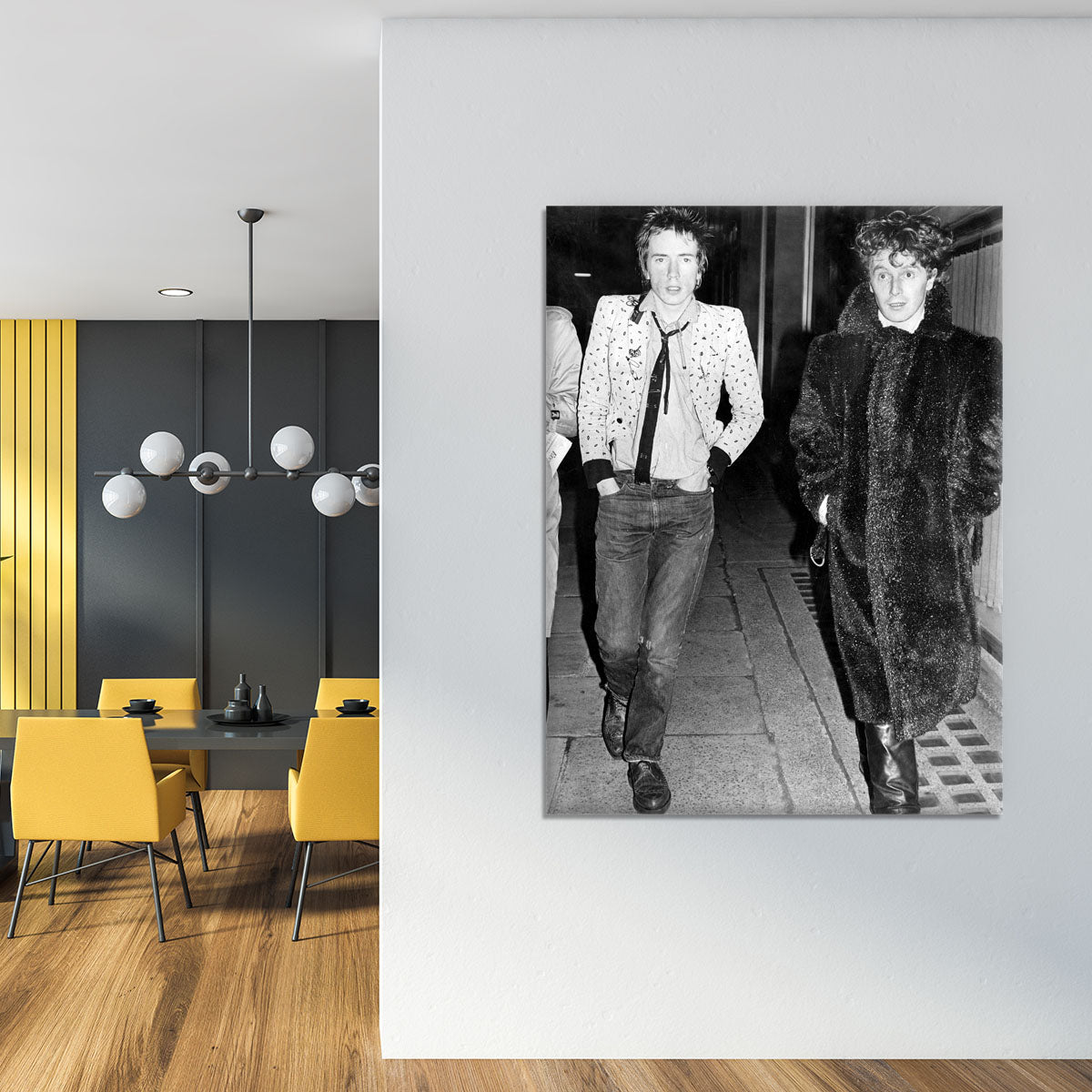 Johnny Rotten and Malcolm McLaren Canvas Print or Poster