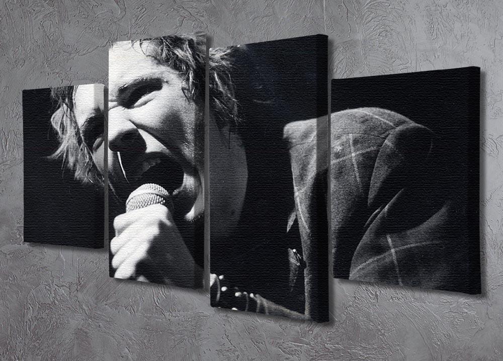 Johnny Rotten sings 4 Split Panel Canvas - Canvas Art Rocks - 2