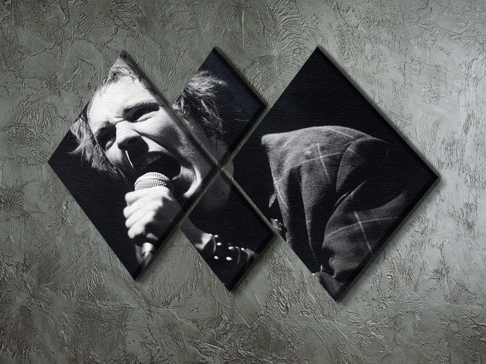 Johnny Rotten sings 4 Square Multi Panel Canvas - Canvas Art Rocks - 2