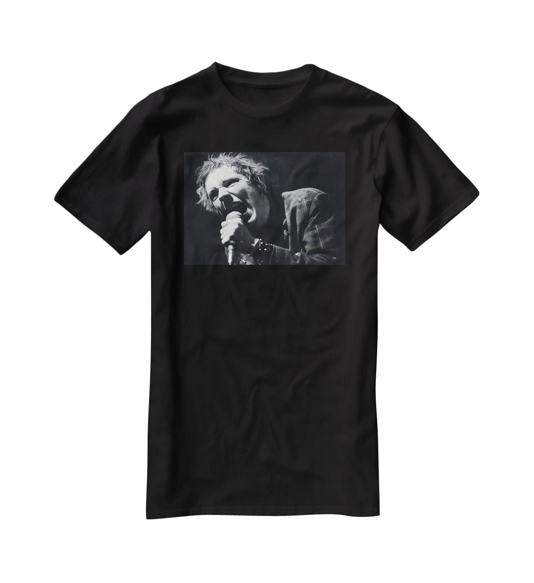 Johnny Rotten sings T-Shirt - Canvas Art Rocks - 1