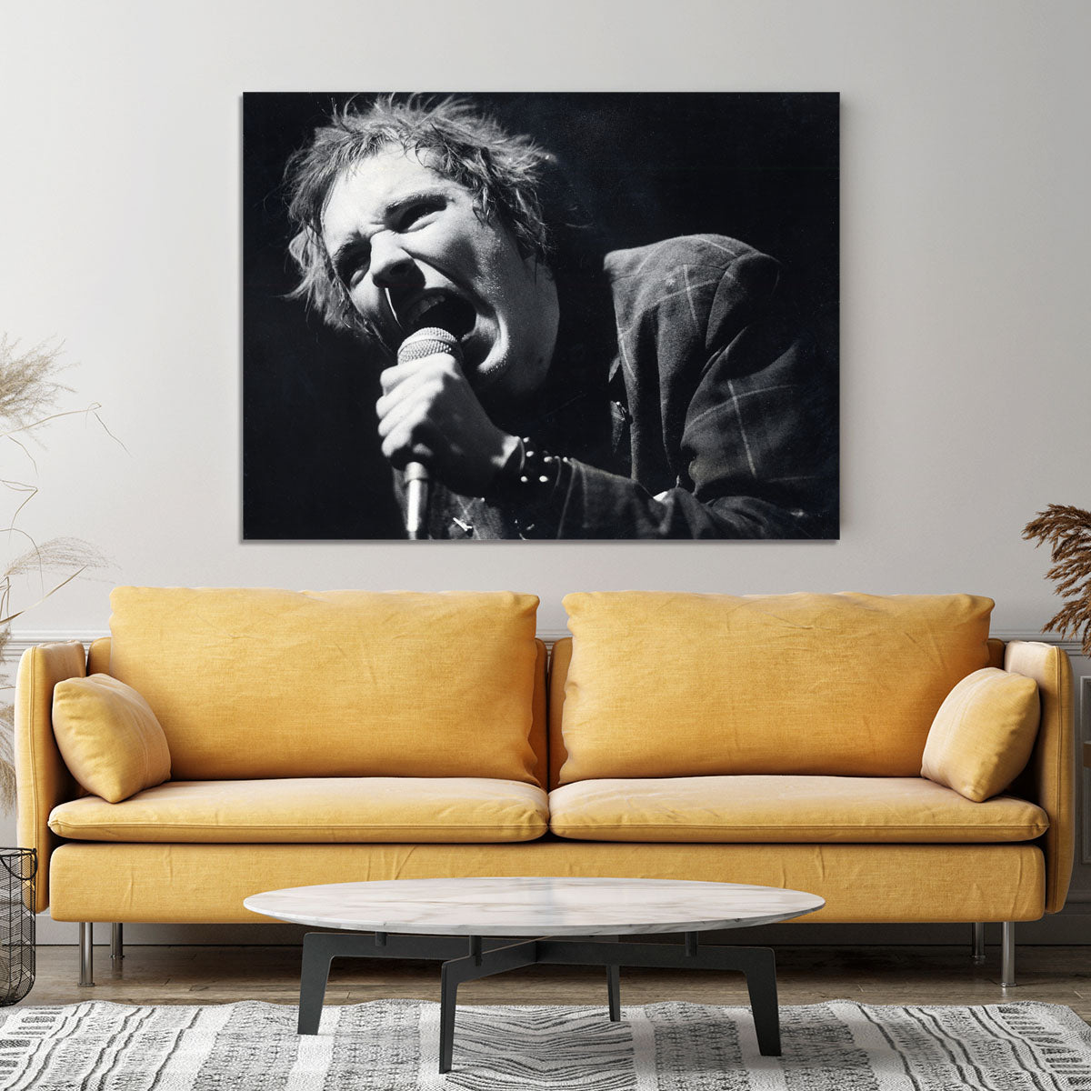 Johnny Rotten sings Canvas Print or Poster - Canvas Art Rocks - 4