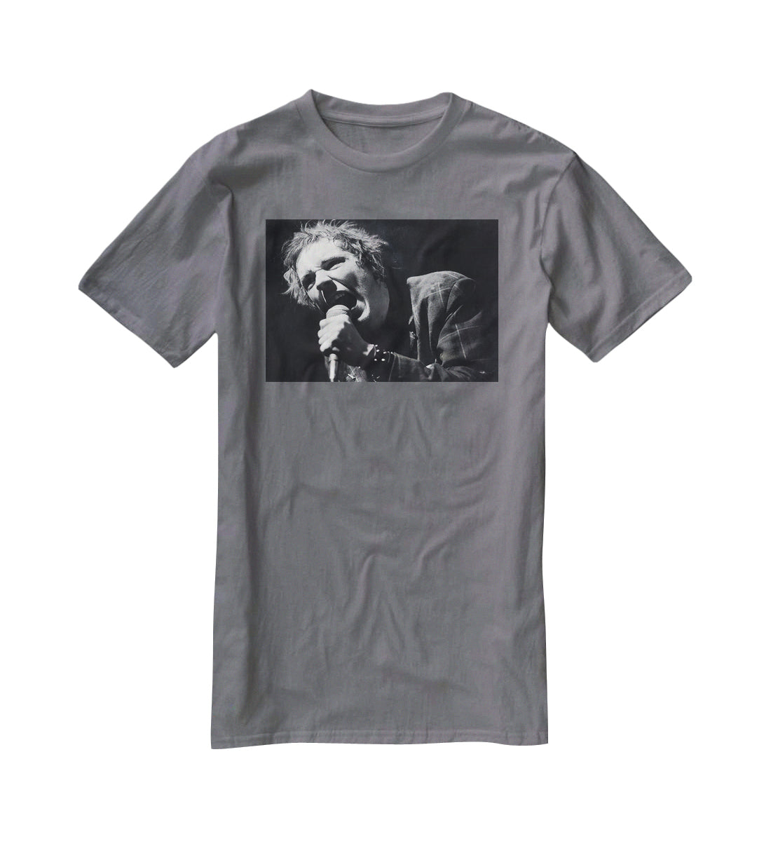 Johnny Rotten sings T-Shirt - Canvas Art Rocks - 3