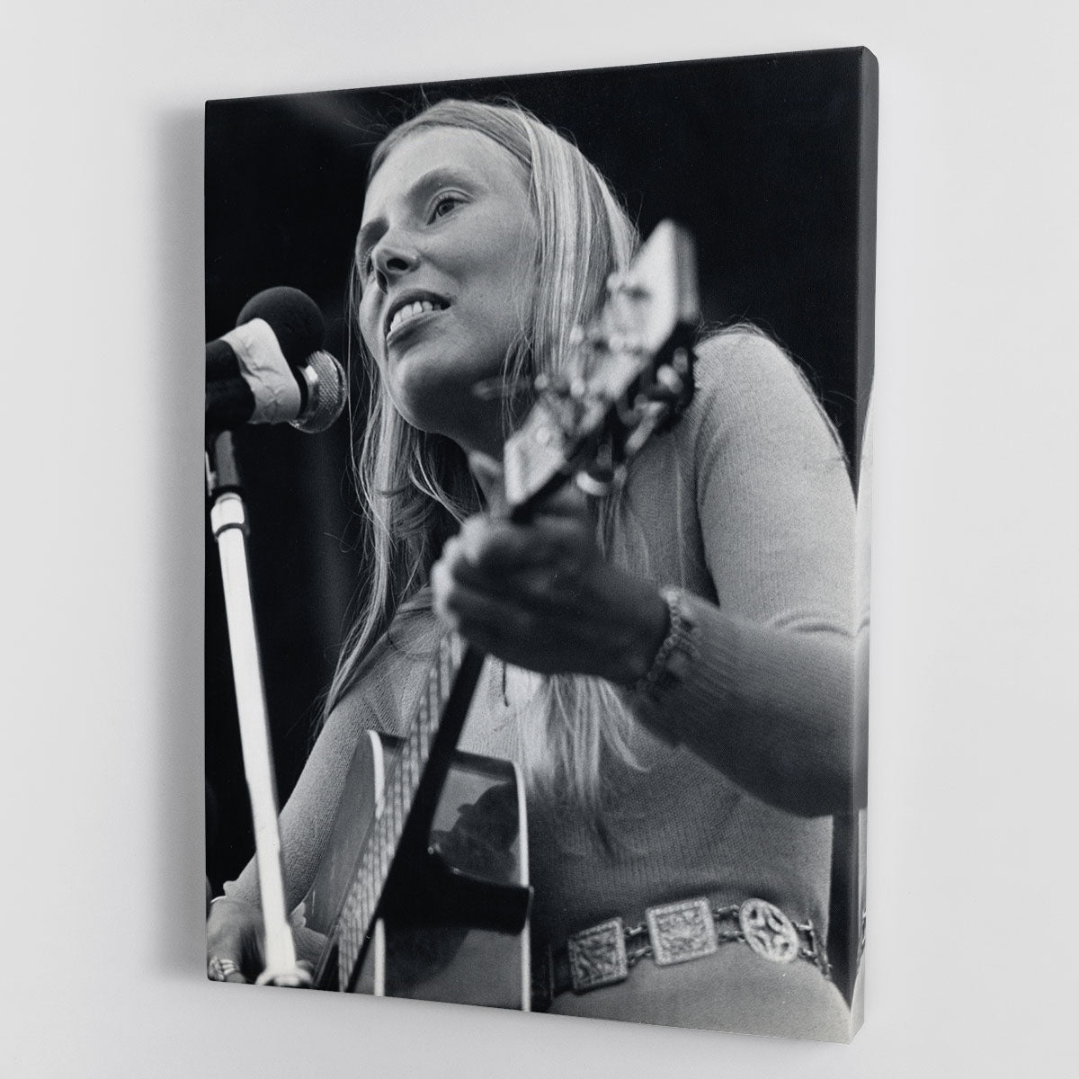 Joni Mitchell at a pop festival Canvas Print or Poster - Canvas Art Rocks - 1