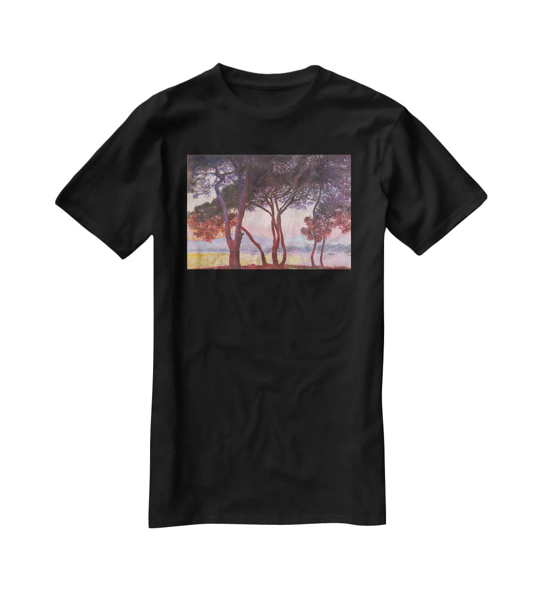 Juan les Pins by Monet T-Shirt - Canvas Art Rocks - 1