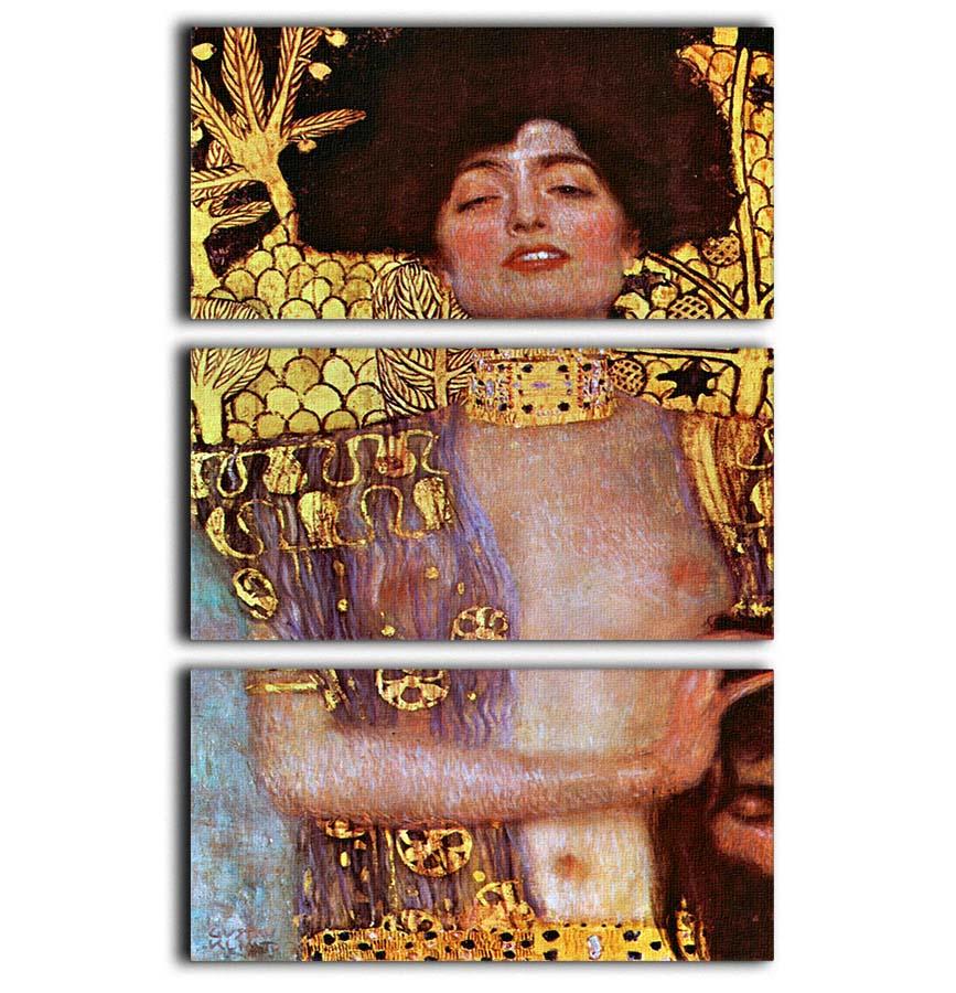Judith by Klimt 3 Split Panel Canvas Print - Canvas Art Rocks - 1