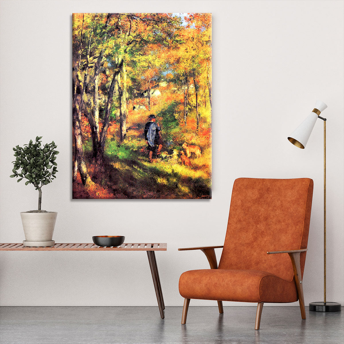 Jules le Coeur and his dogs by Renoir Canvas Print or Poster - Canvas Art Rocks - 6