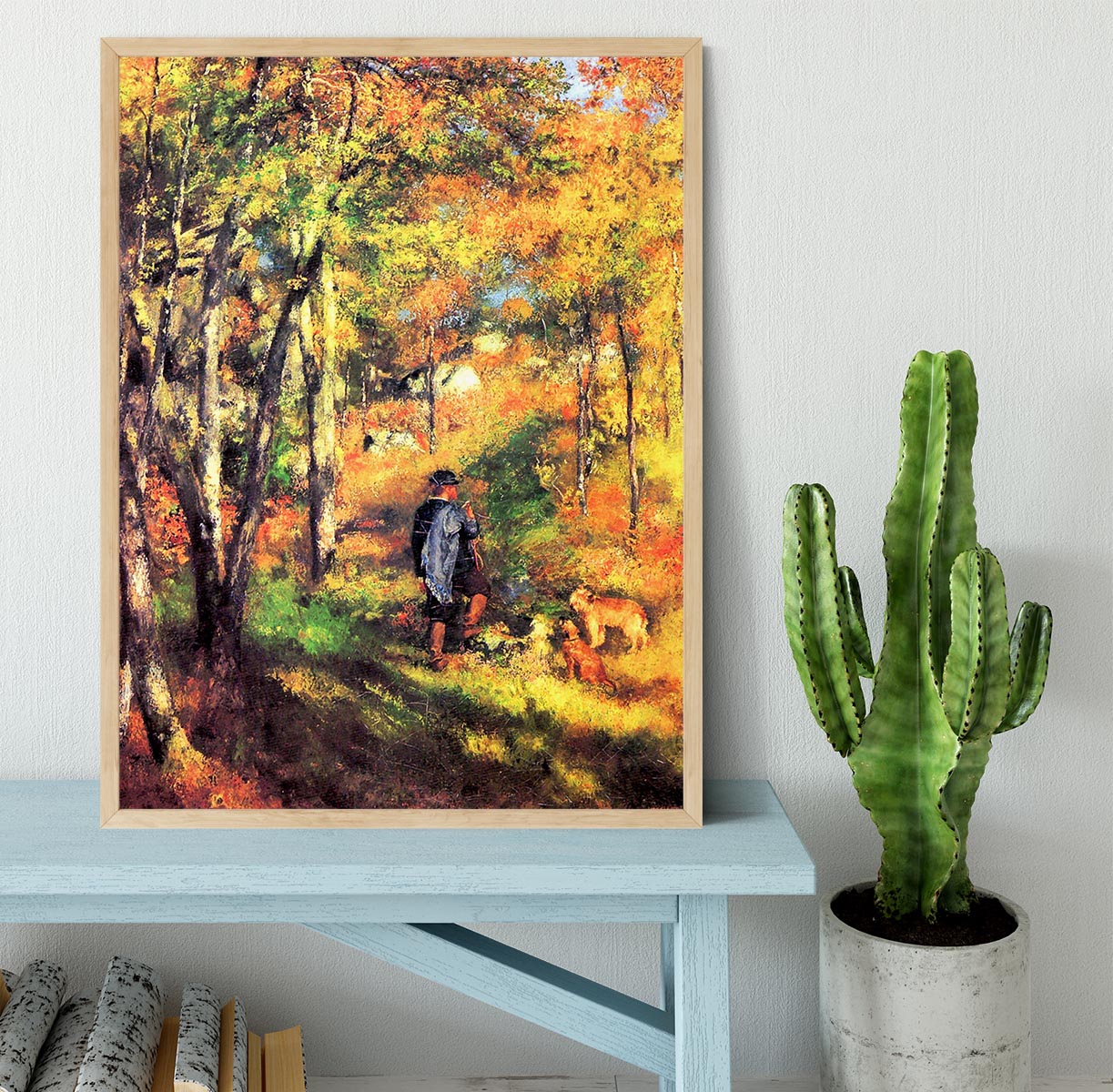 Jules le Coeur and his dogs by Renoir Framed Print - Canvas Art Rocks - 4
