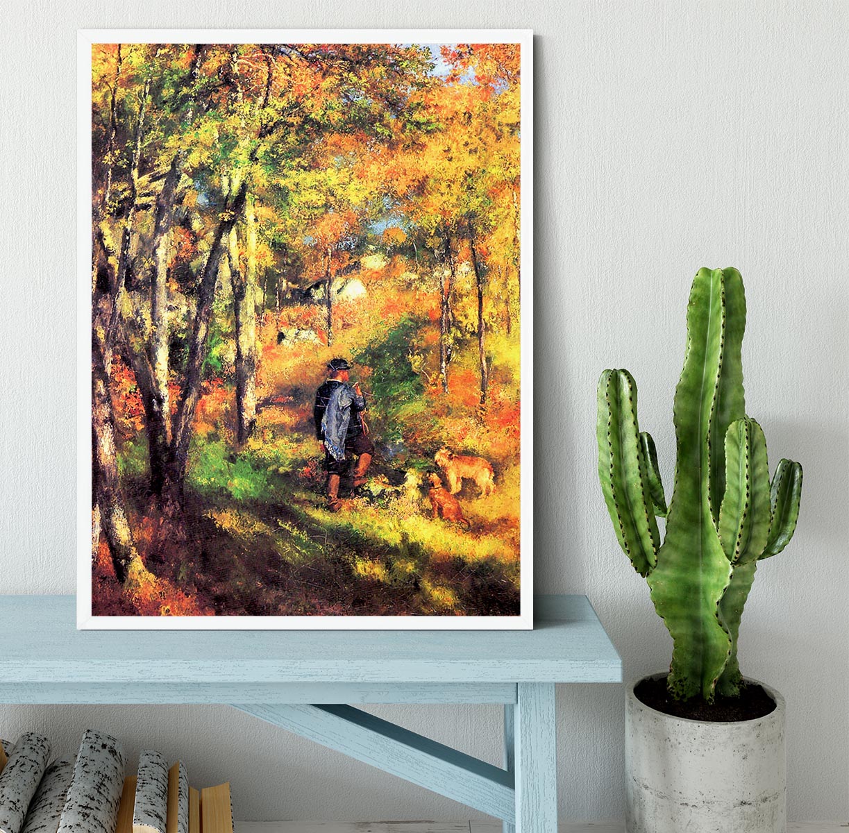 Jules le Coeur and his dogs by Renoir Framed Print - Canvas Art Rocks -6