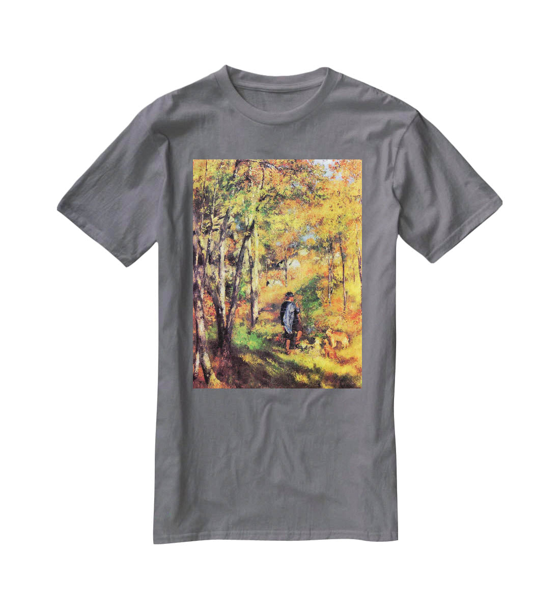 Jules le Coeur and his dogs by Renoir T-Shirt - Canvas Art Rocks - 3