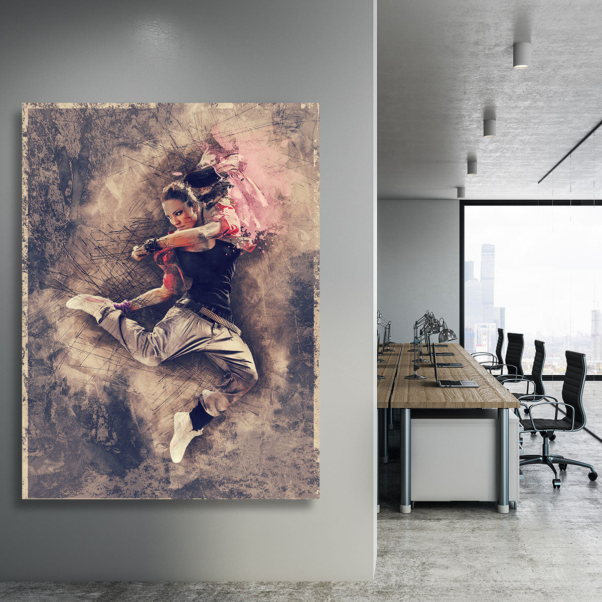 Jump Painting Canvas Print or Poster - Canvas Art Rocks - 3