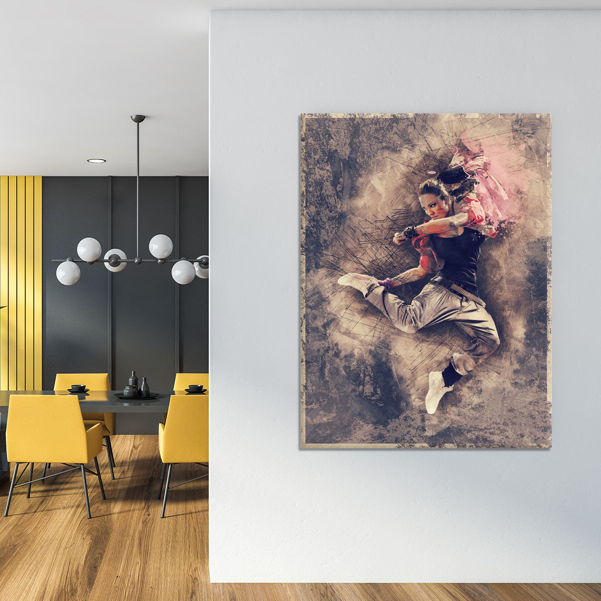 Jump Painting Canvas Print or Poster - Canvas Art Rocks - 4