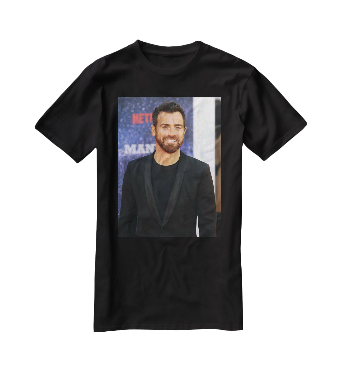Justin Theroux T-Shirt - Canvas Art Rocks - 1