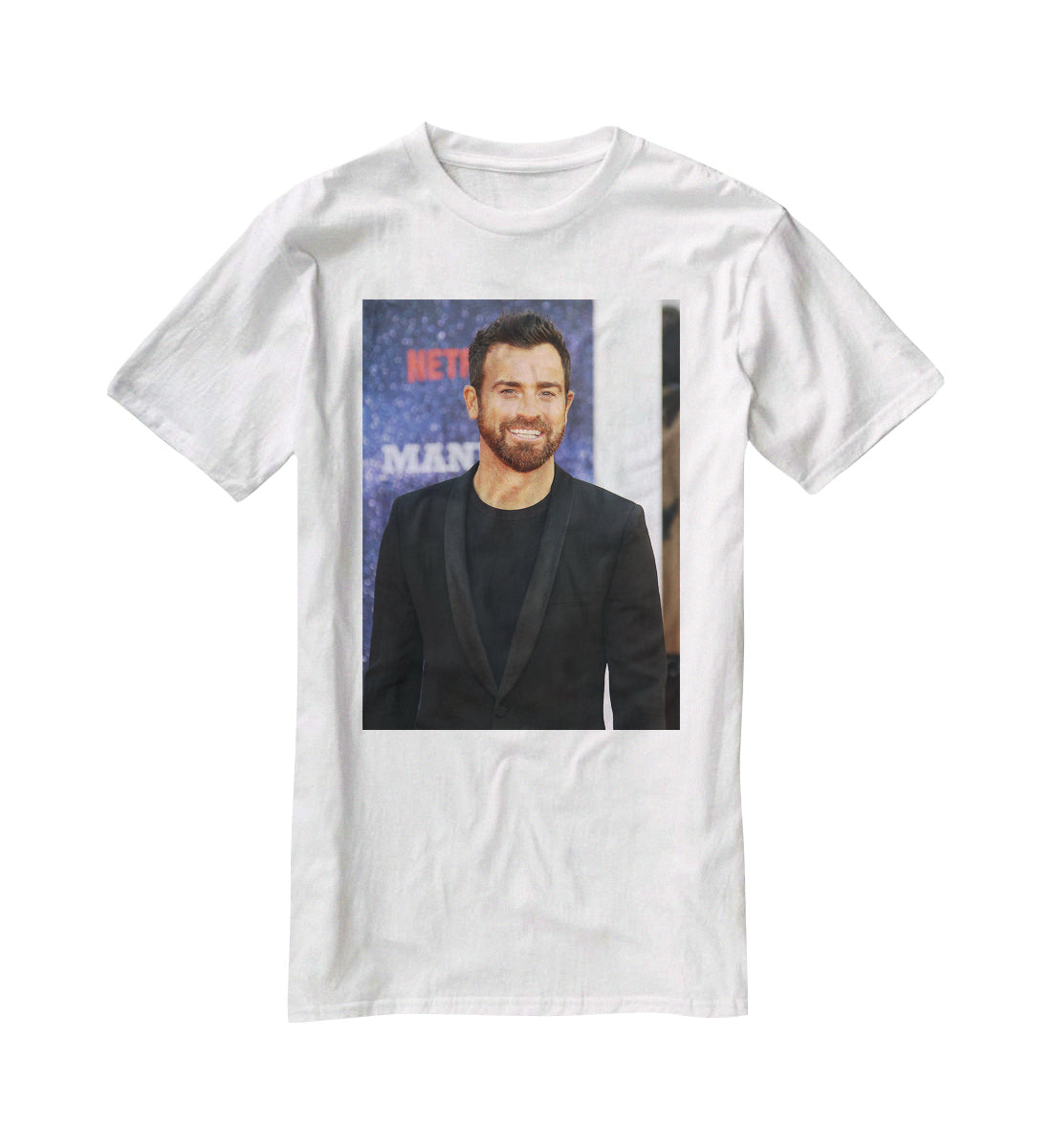 Justin Theroux T-Shirt - Canvas Art Rocks - 5