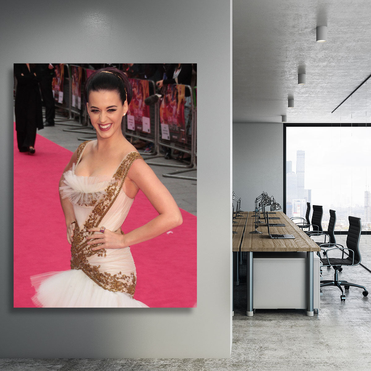 Katy Perry Red Carpet Canvas Print or Poster - Canvas Art Rocks - 3