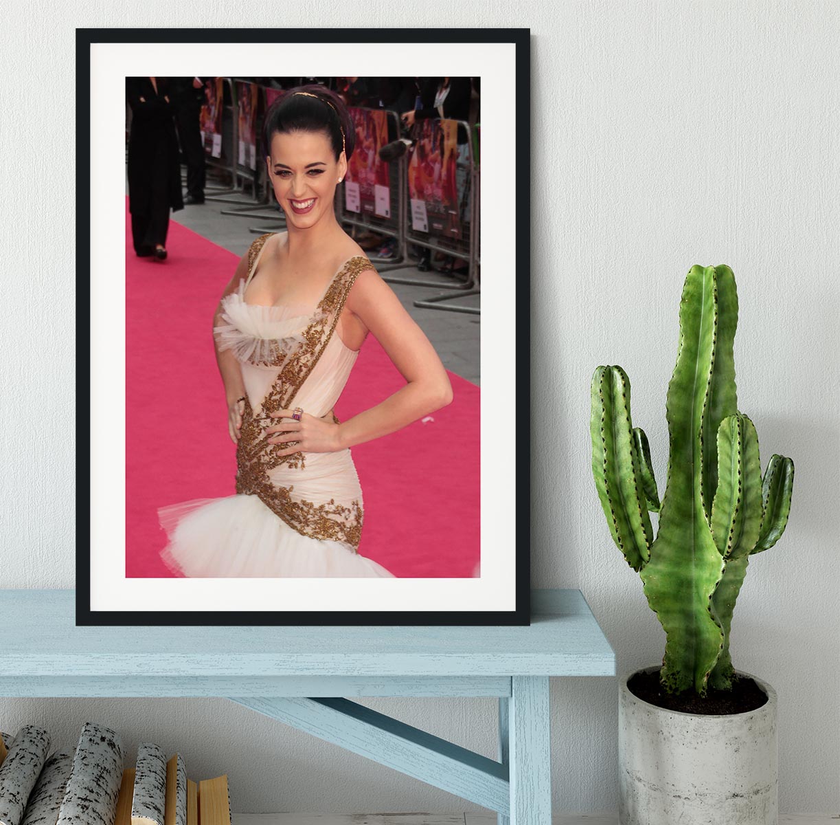 Katy Perry Red Carpet Framed Print - Canvas Art Rocks - 1