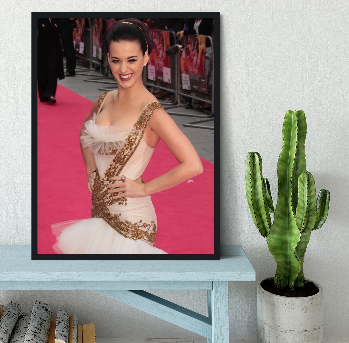 Katy Perry Red Carpet Framed Print - Canvas Art Rocks - 2