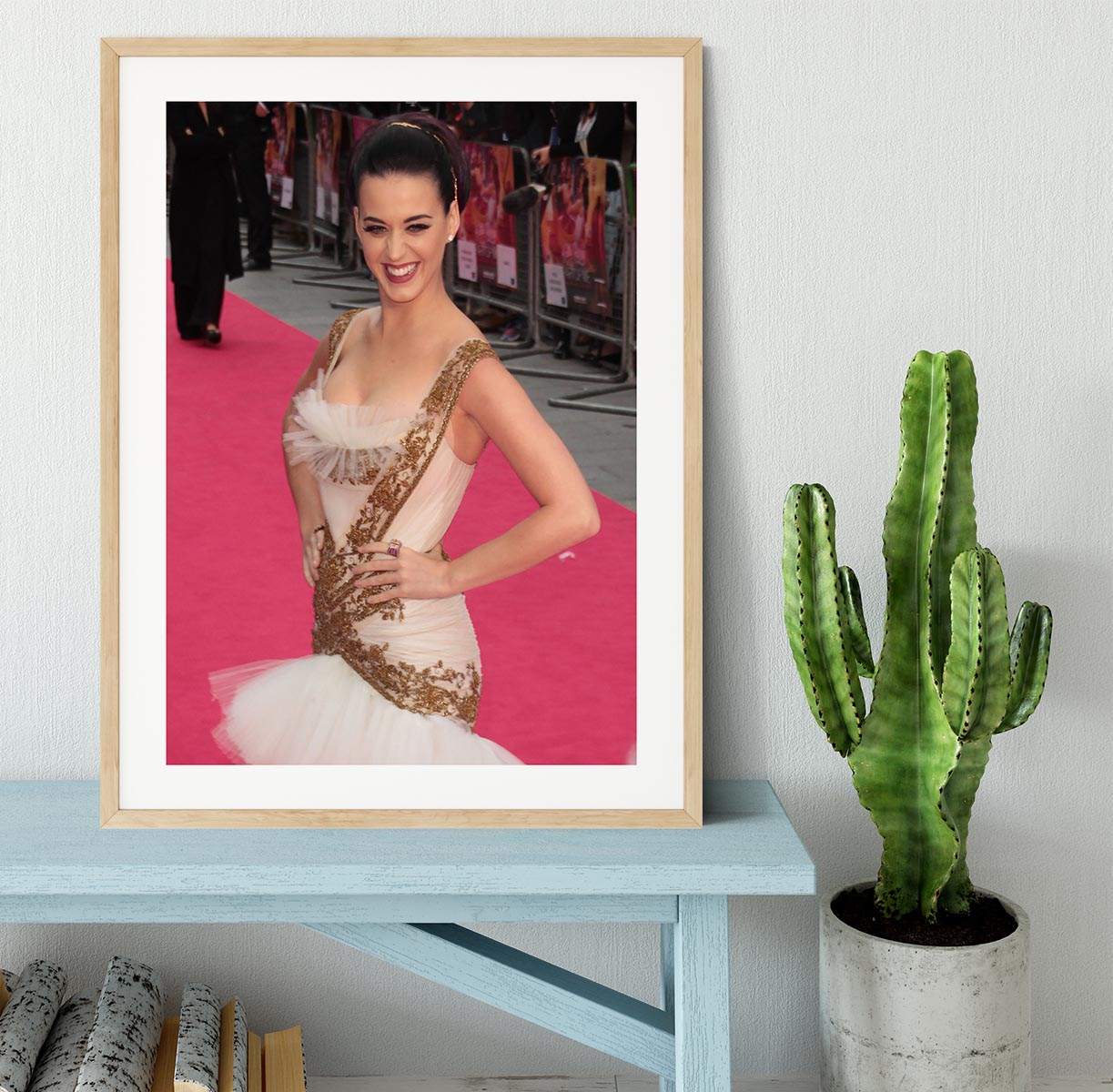 Katy Perry Red Carpet Framed Print - Canvas Art Rocks - 3