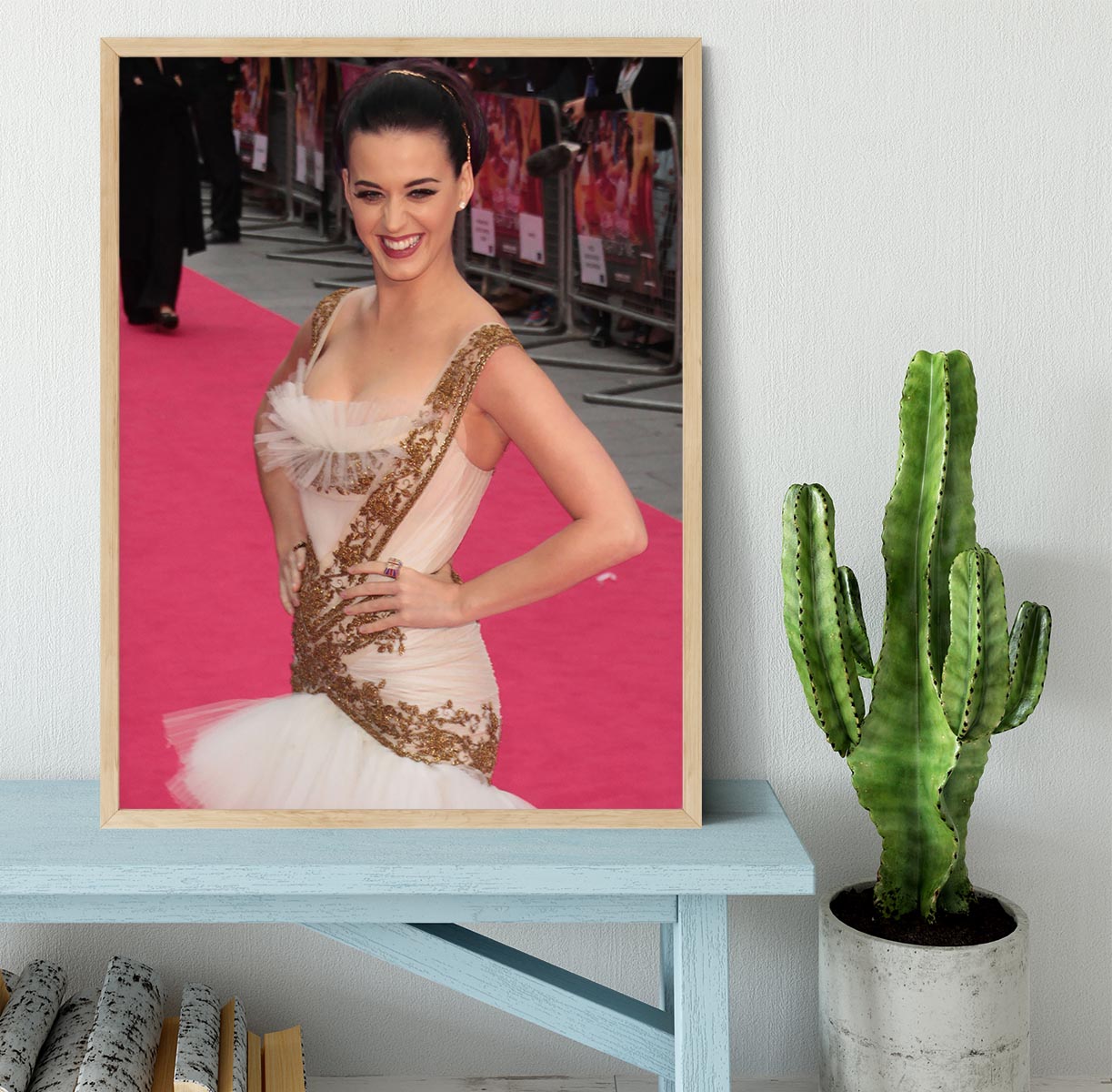 Katy Perry Red Carpet Framed Print - Canvas Art Rocks - 4