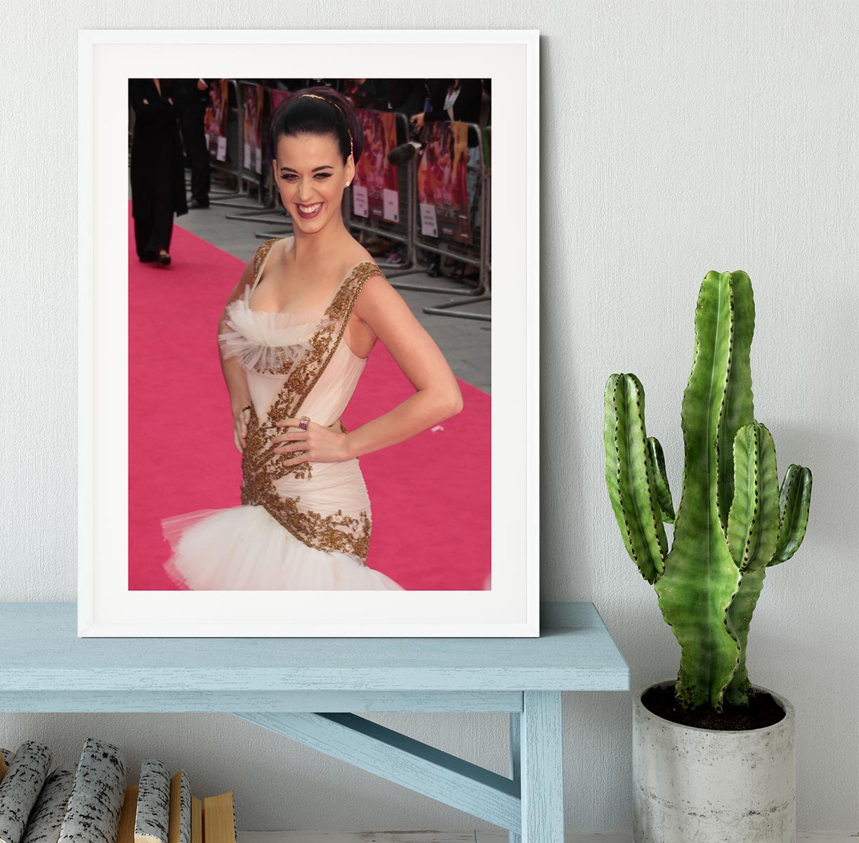 Katy Perry Red Carpet Framed Print - Canvas Art Rocks - 5