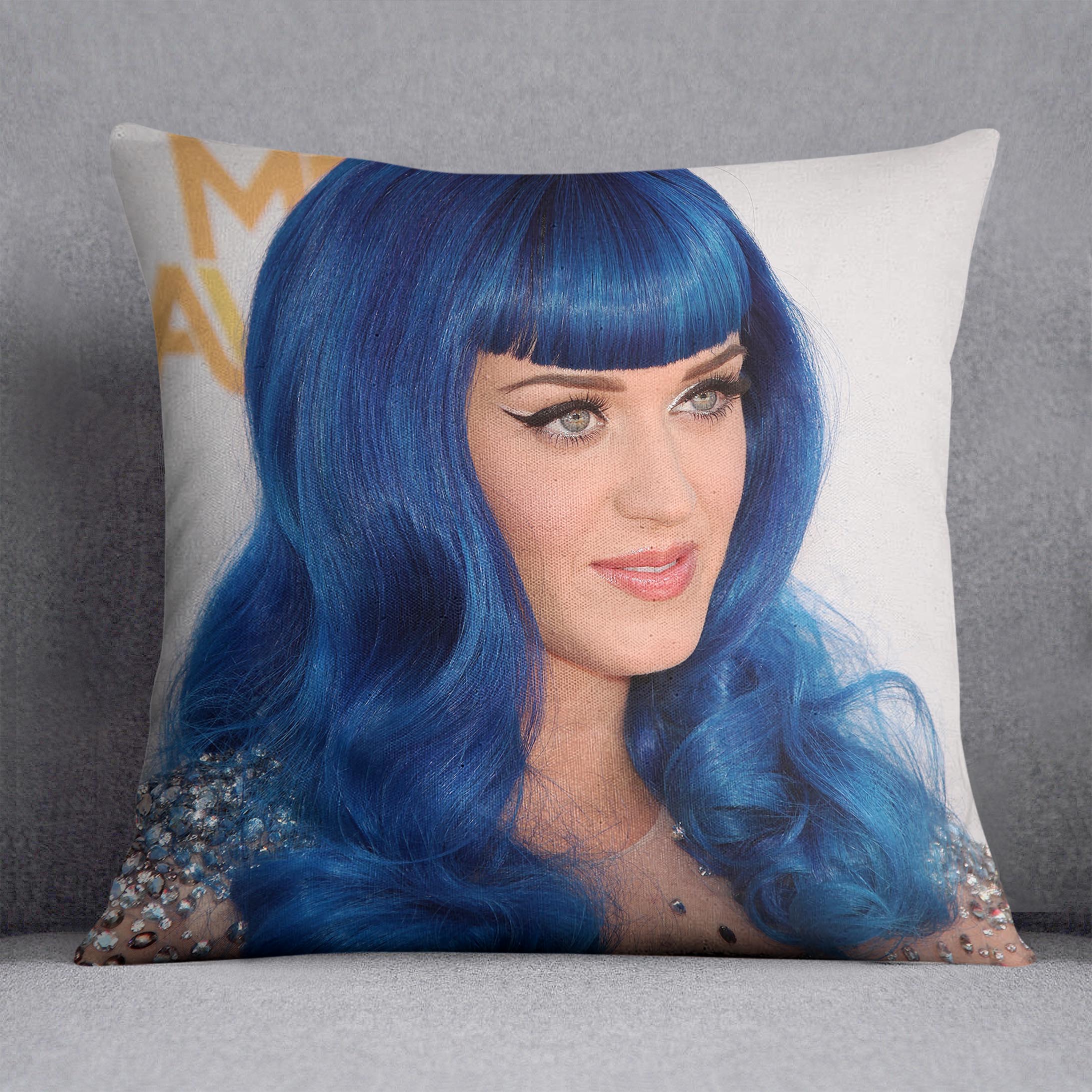 Katy Perry in blue Cushion