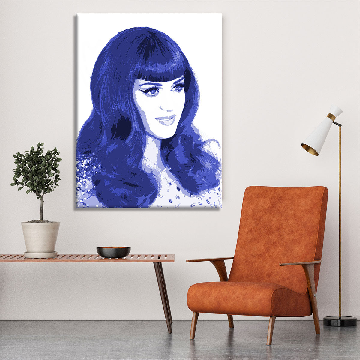 Katy Perry in blue pop art Canvas Print or Poster - Canvas Art Rocks - 6