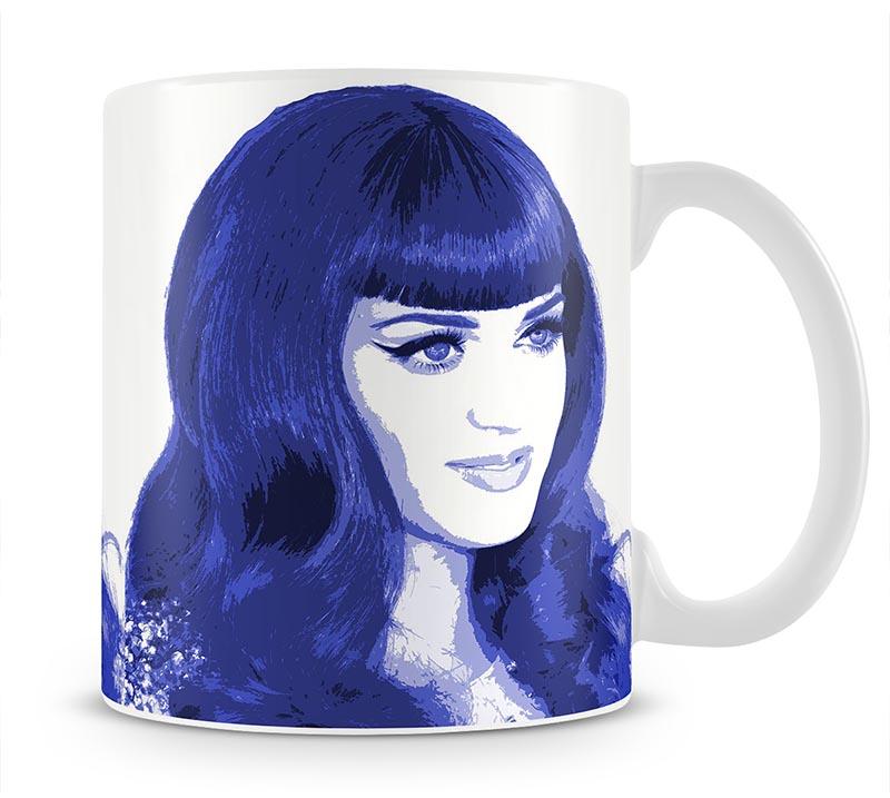 Katy Perry in blue pop art Mug - Canvas Art Rocks - 1