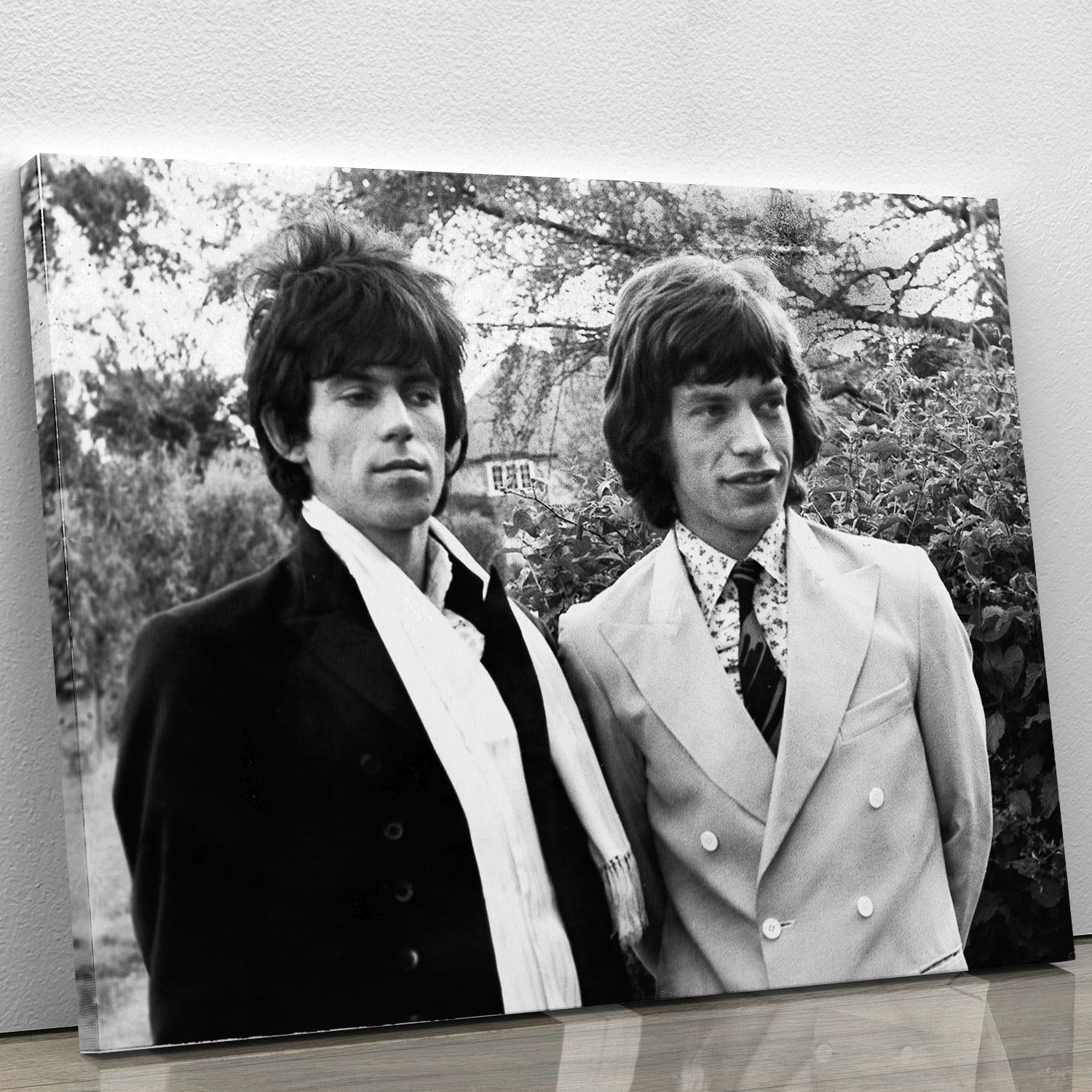 Keith Richards and Mick Jagger Canvas Print or Poster - Canvas Art Rocks - 1