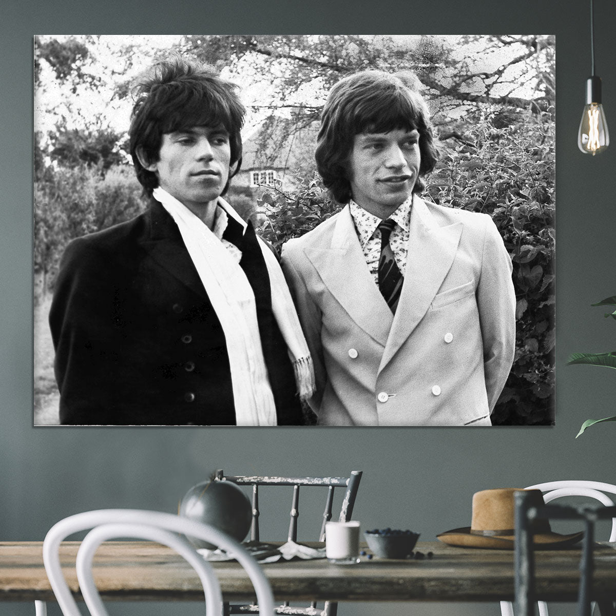 Keith Richards and Mick Jagger Canvas Print or Poster - Canvas Art Rocks - 3