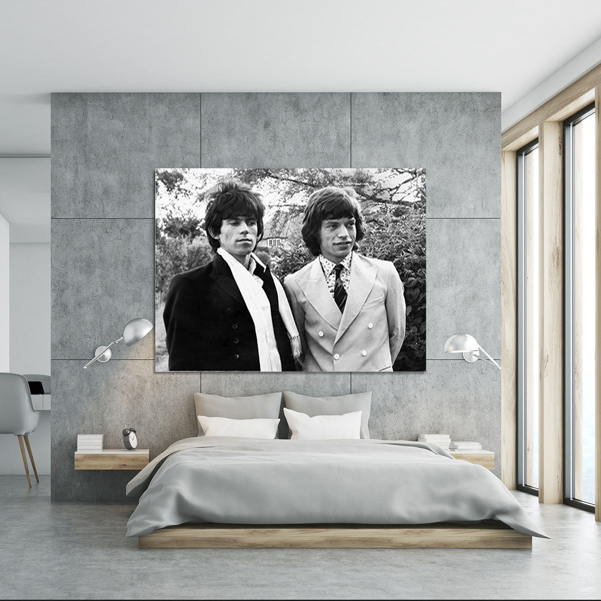 Keith Richards and Mick Jagger Canvas Print or Poster - Canvas Art Rocks - 5
