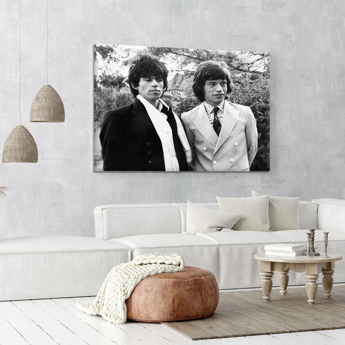 Keith Richards and Mick Jagger Canvas Print or Poster - Canvas Art Rocks - 6