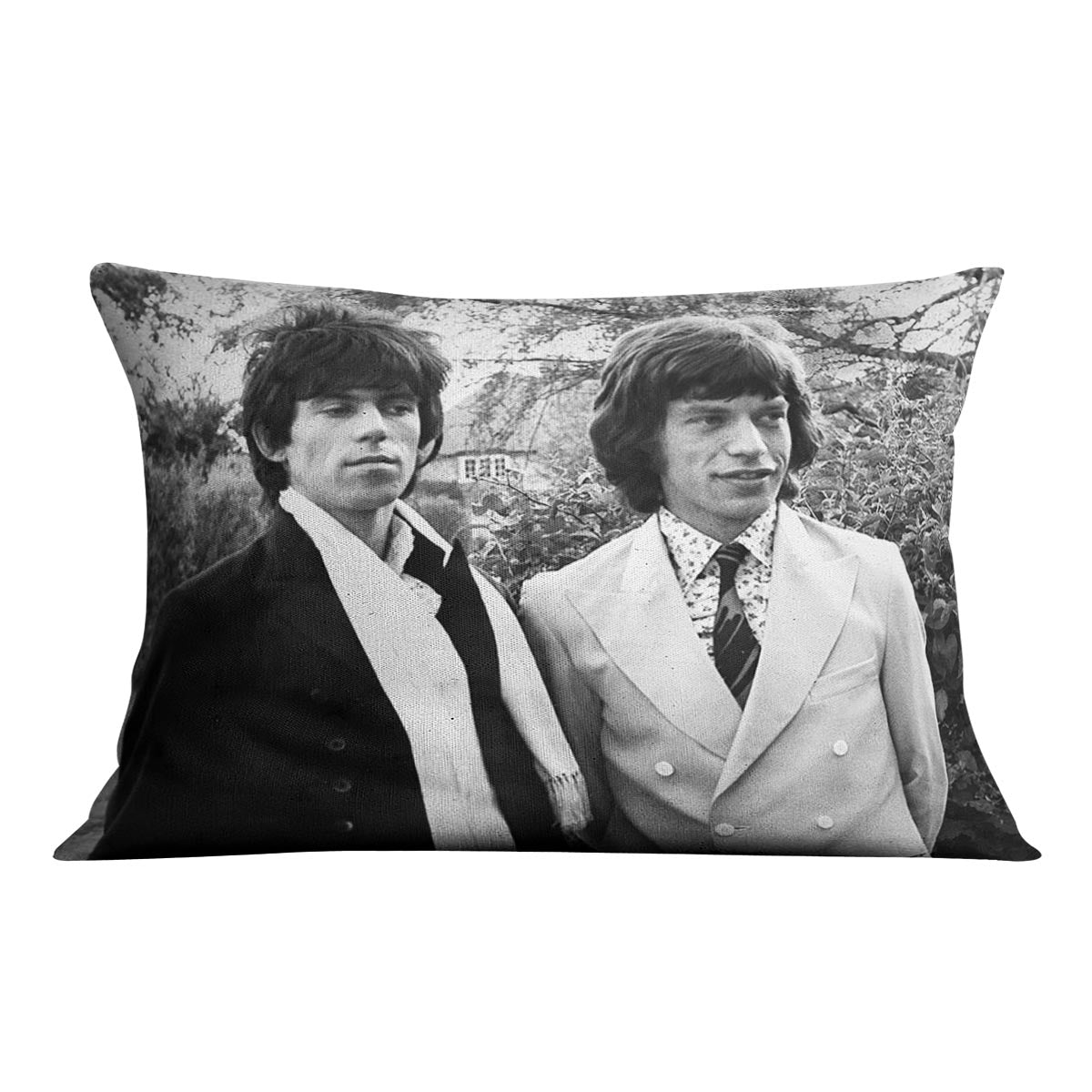 Keith Richards and Mick Jagger Cushion