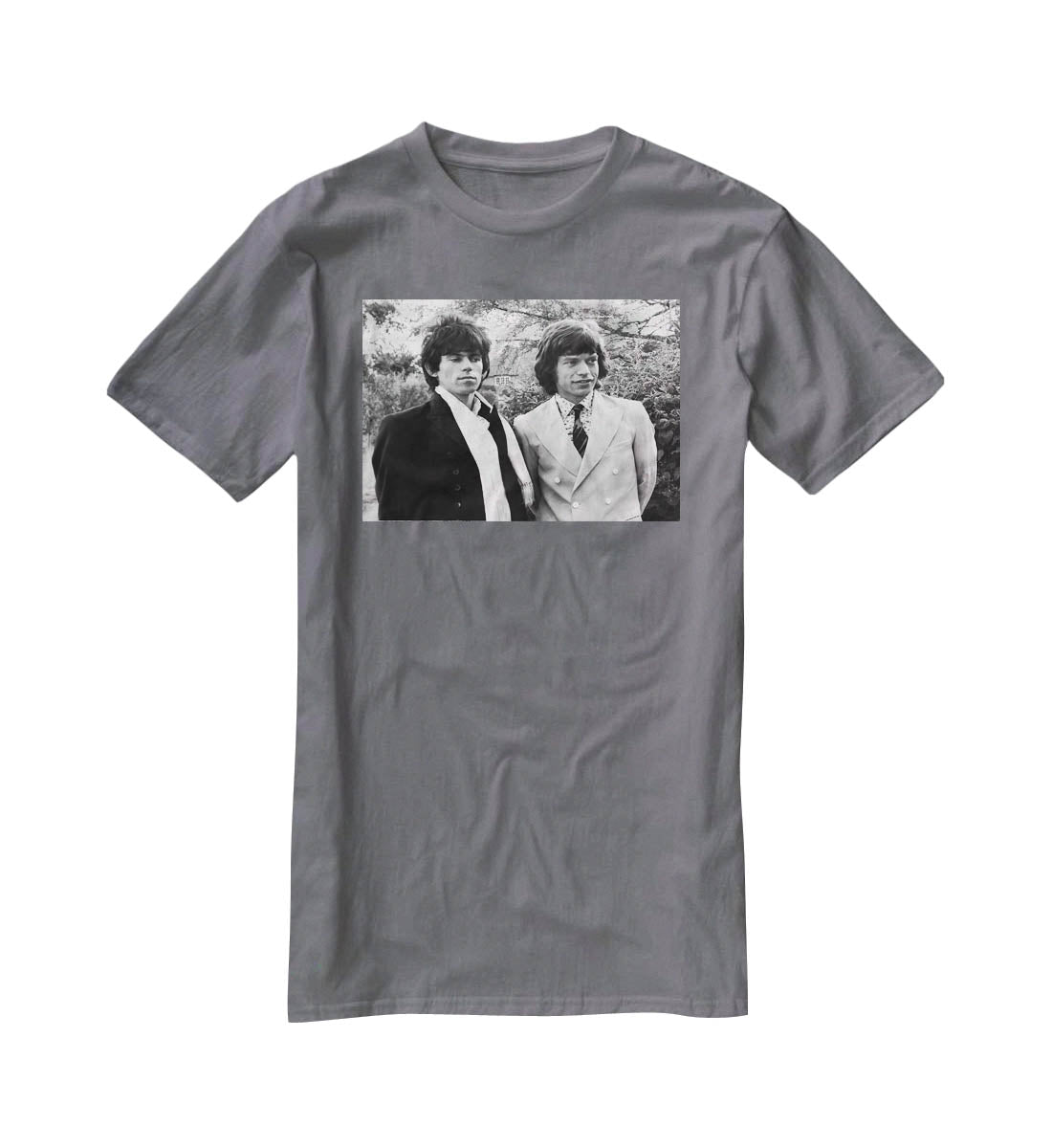 Keith Richards and Mick Jagger T-Shirt - Canvas Art Rocks - 3