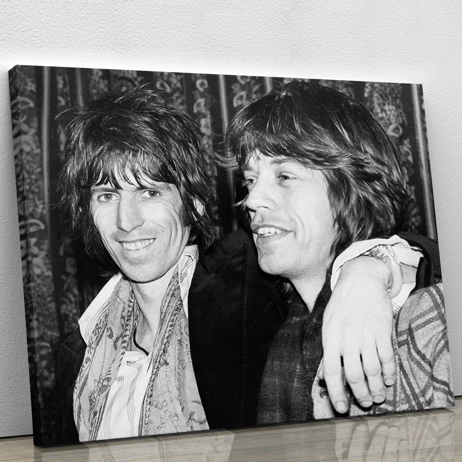 Keith Richards and Mick Jagger celebrate Canvas Print or Poster - Canvas Art Rocks - 1
