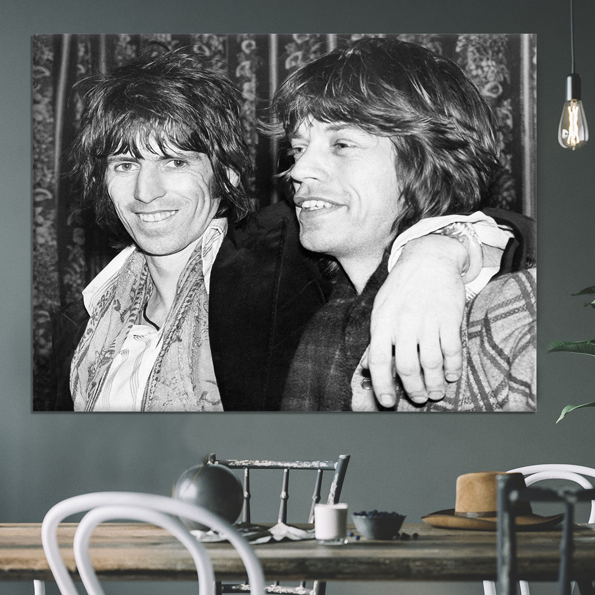 Keith Richards and Mick Jagger celebrate Canvas Print or Poster - Canvas Art Rocks - 3
