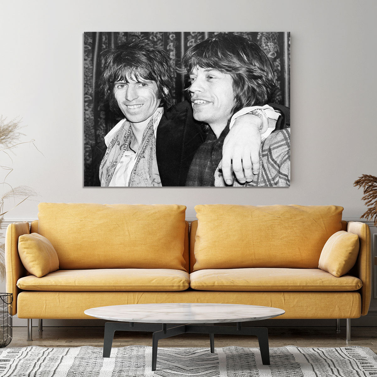 Keith Richards and Mick Jagger celebrate Canvas Print or Poster - Canvas Art Rocks - 4