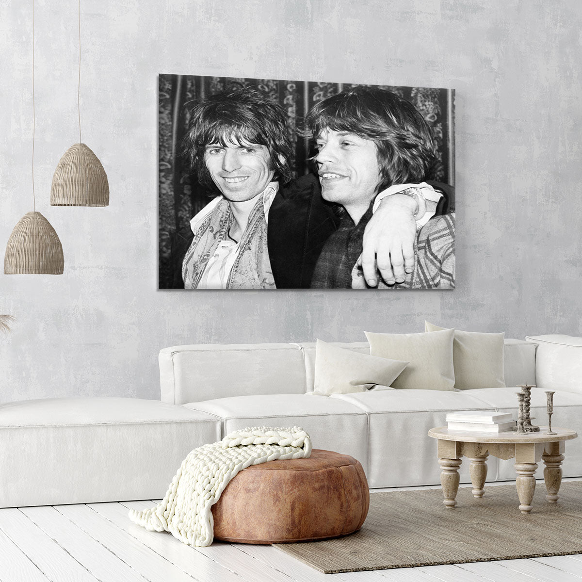Keith Richards and Mick Jagger celebrate Canvas Print or Poster - Canvas Art Rocks - 6